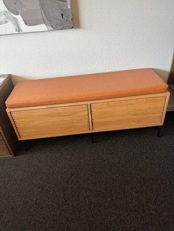 Just Wood naturolieret bænk m. hynde